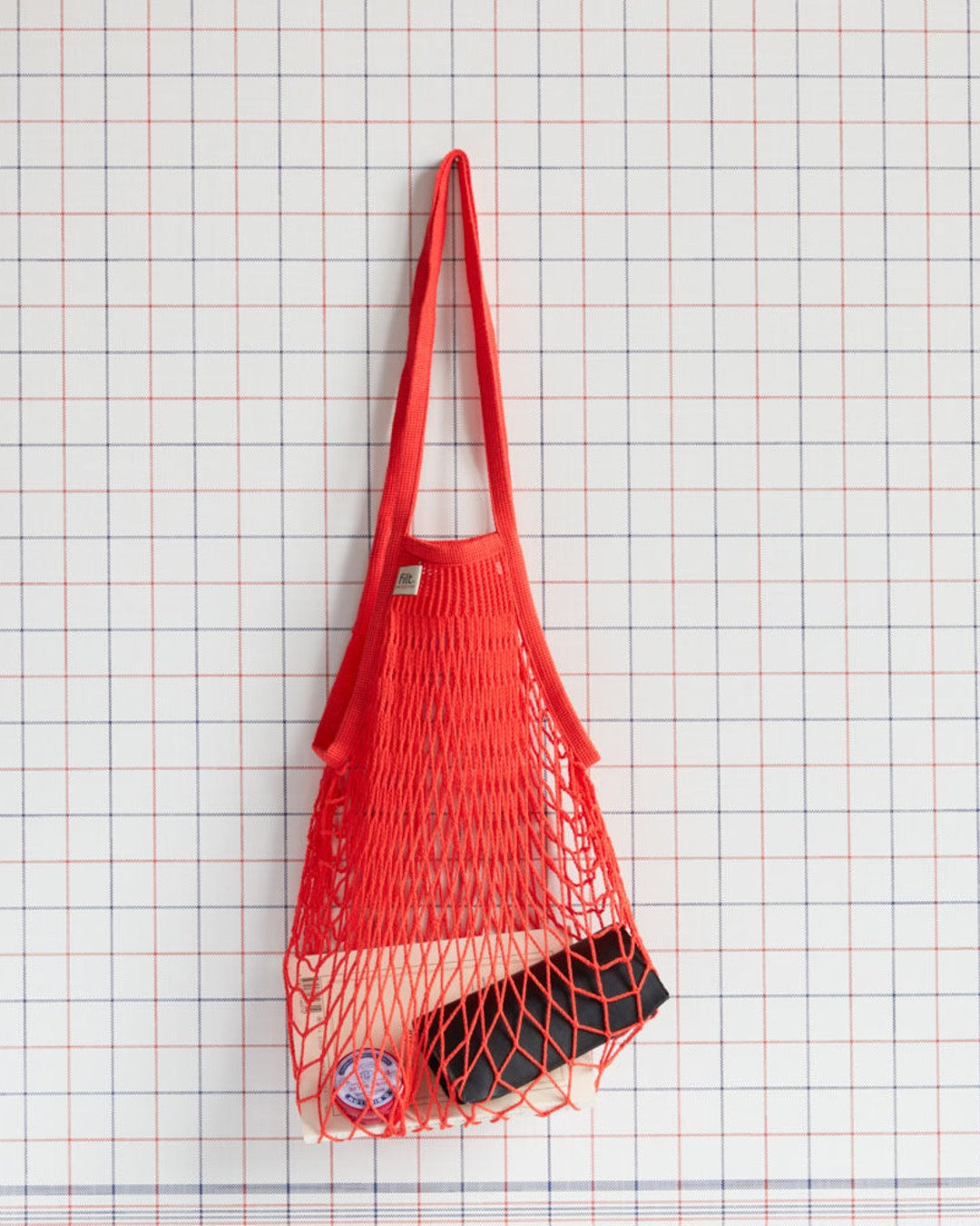 Filt - Filet À Provisions - Rouge Anémone