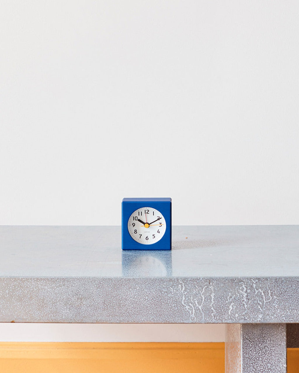 Lemnos - Small square alarm clock - Blue