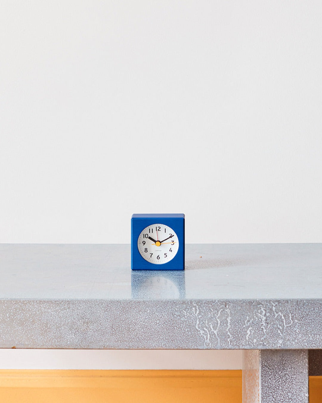 Lemnos - Small square alarm clock - Blue