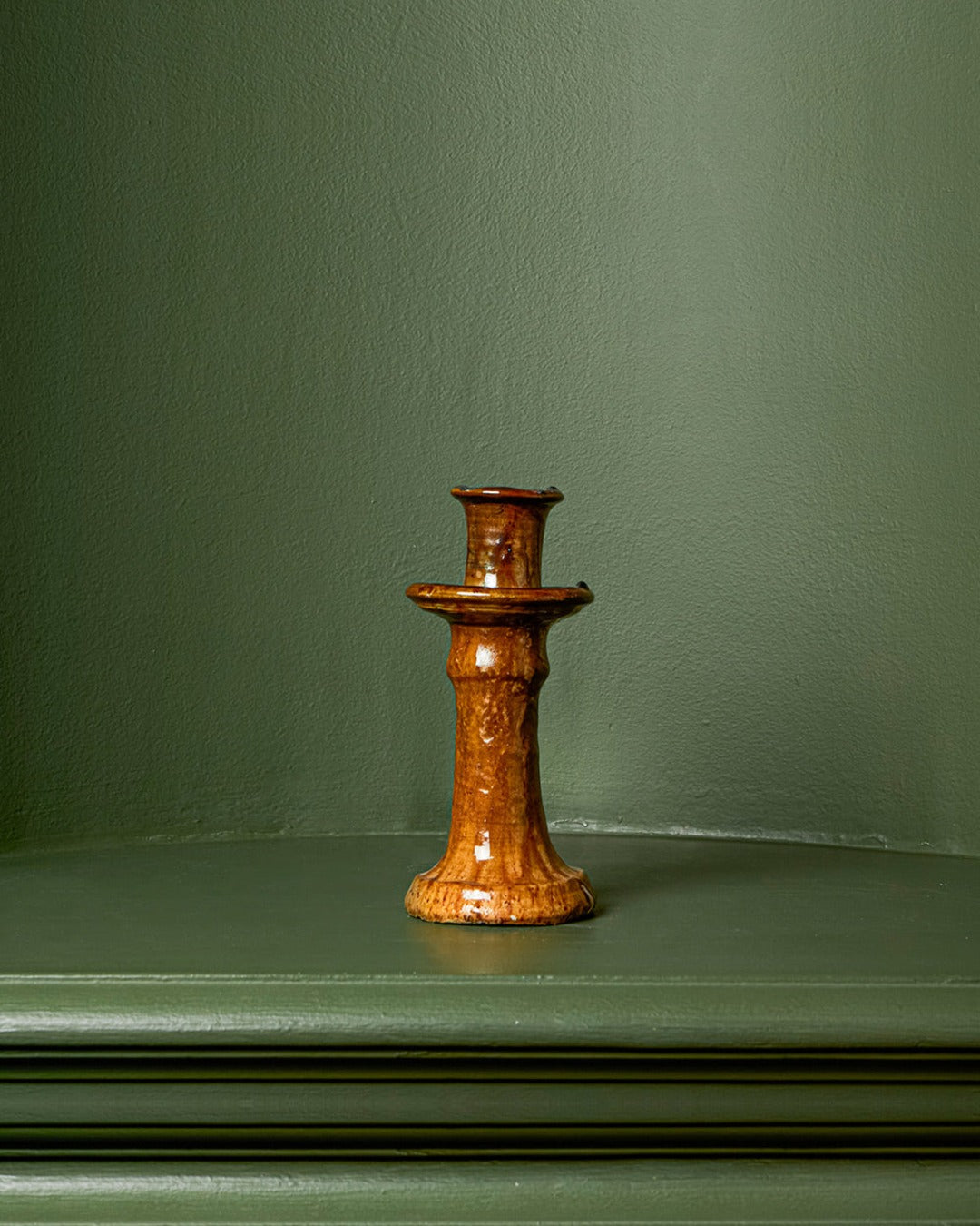 Household Hardware - Bougeoir En Céramique - Moutarde