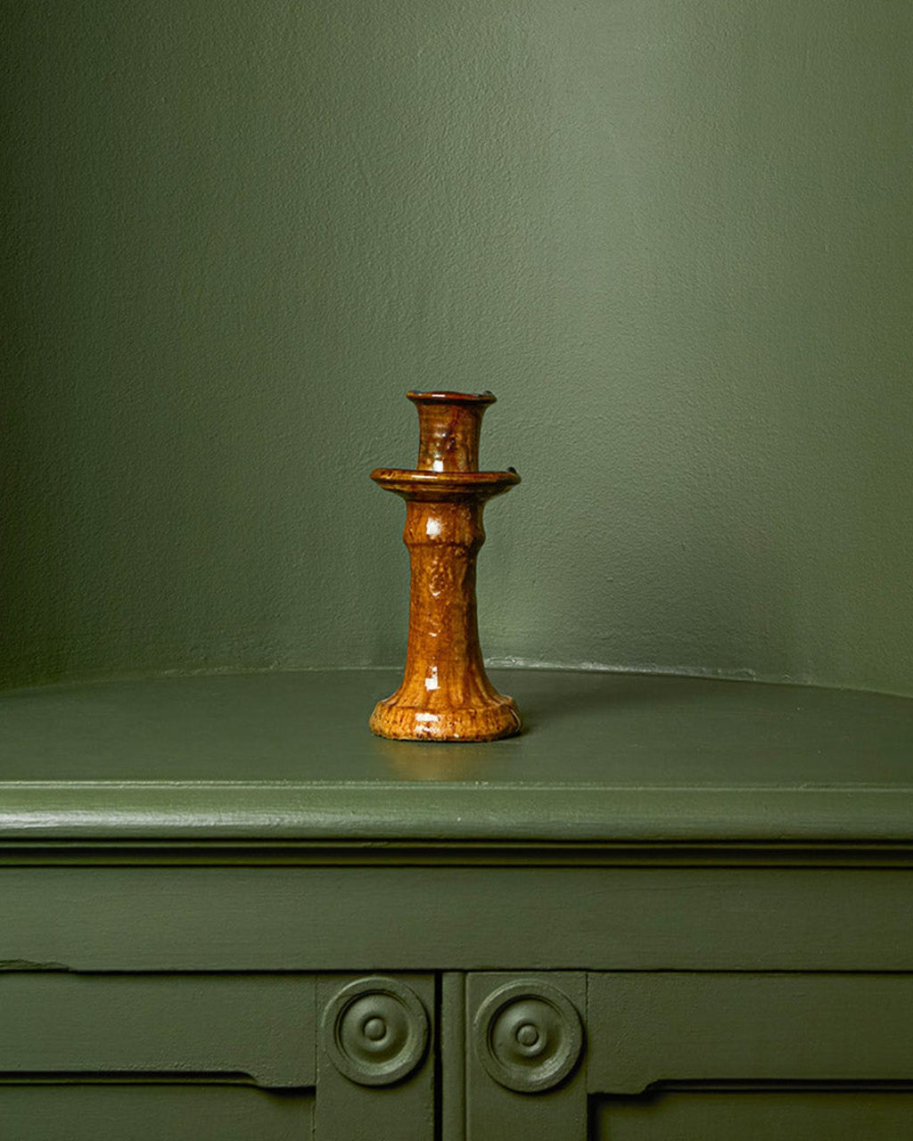Household Hardware - Bougeoir En Céramique - Moutarde