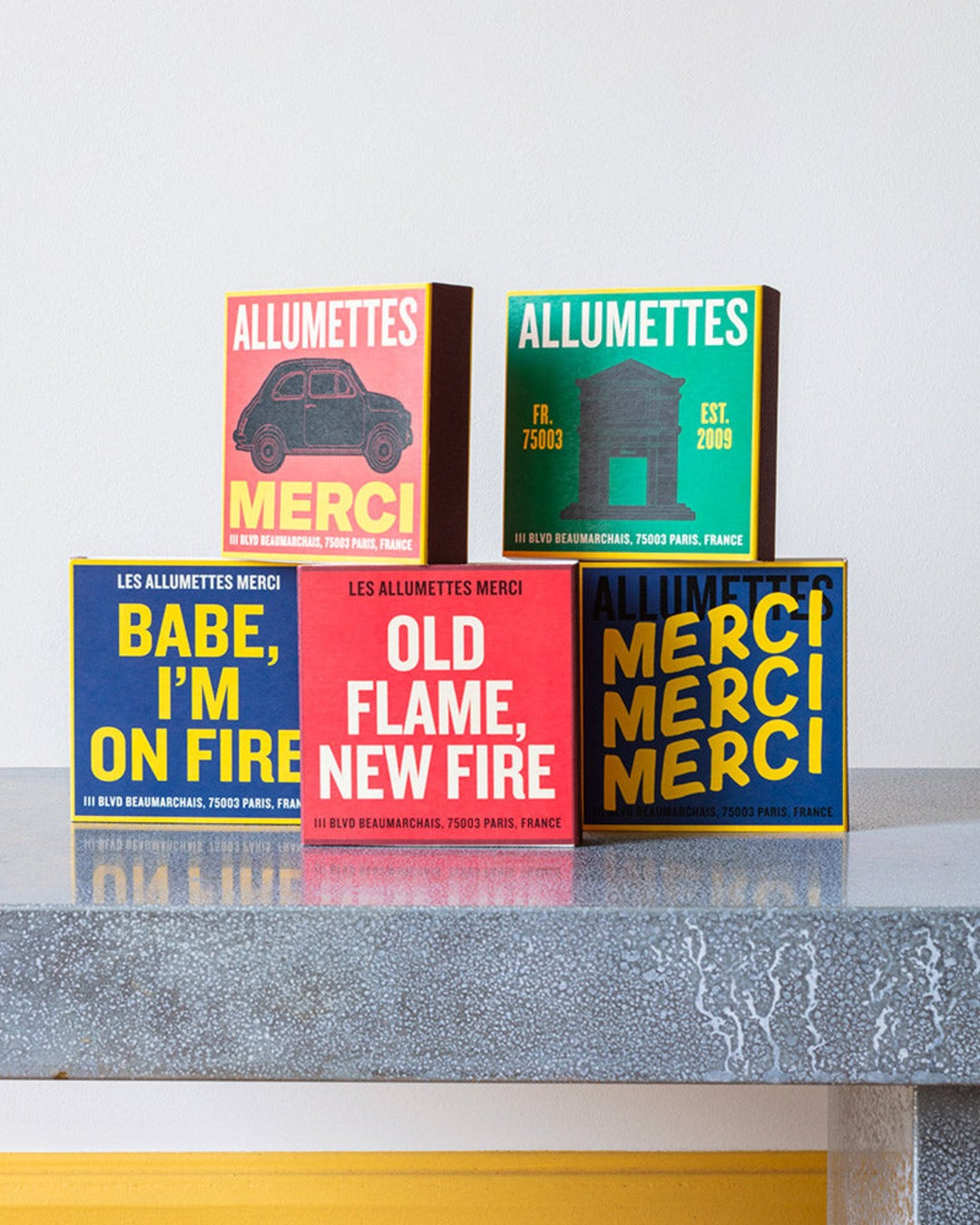 Merci - Box of 120 big matches - Babe