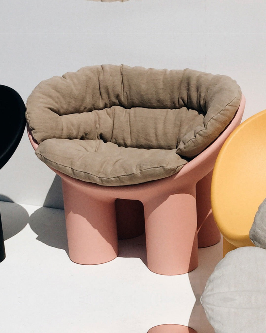 Driade - Coussin Fauteuil Roly Poly Marrone