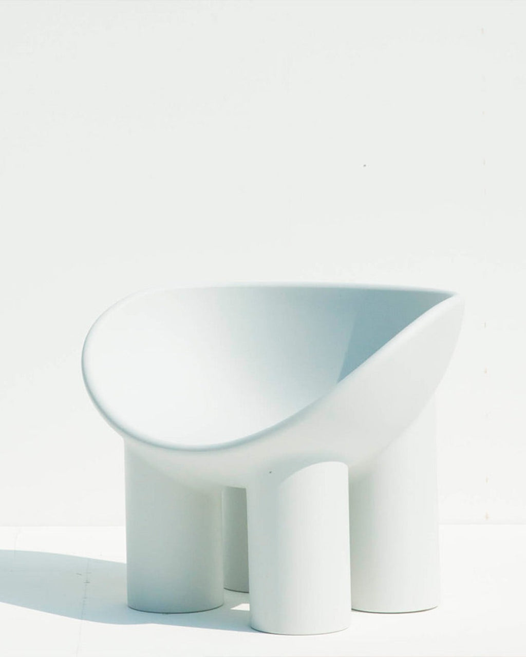 Driade - Fauteuil Roly Poly - Concrete White