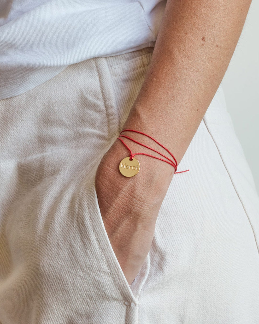 Merci - Médaille - Rouge