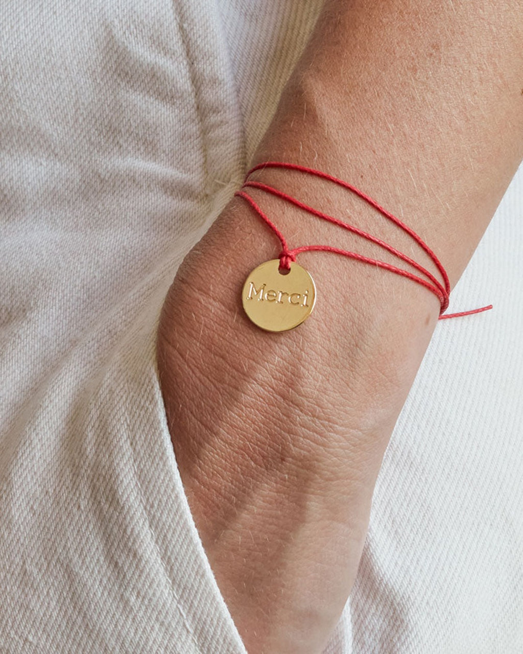 Merci - Médaille - Rouge