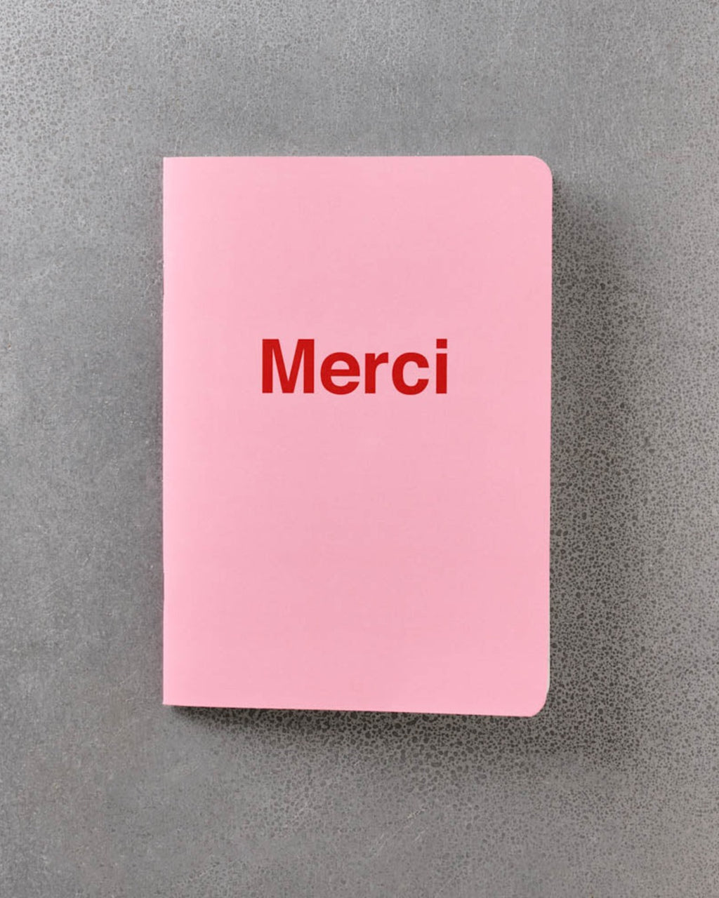 Merci - Notebook - Pale Pink & Red