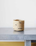 Domoina - Raffia basket - Black Stripes