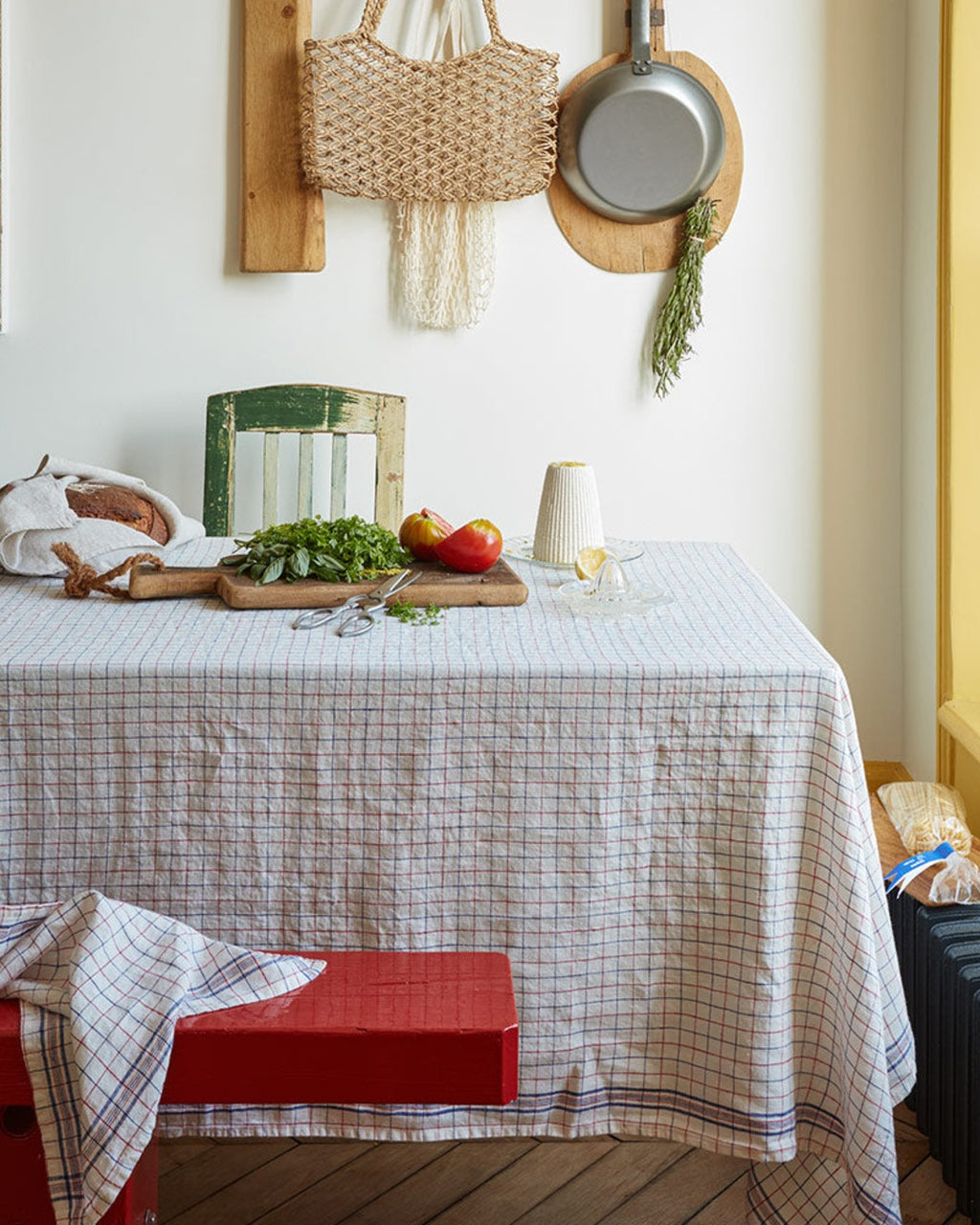 Merci - Washed linen tea towel - Office