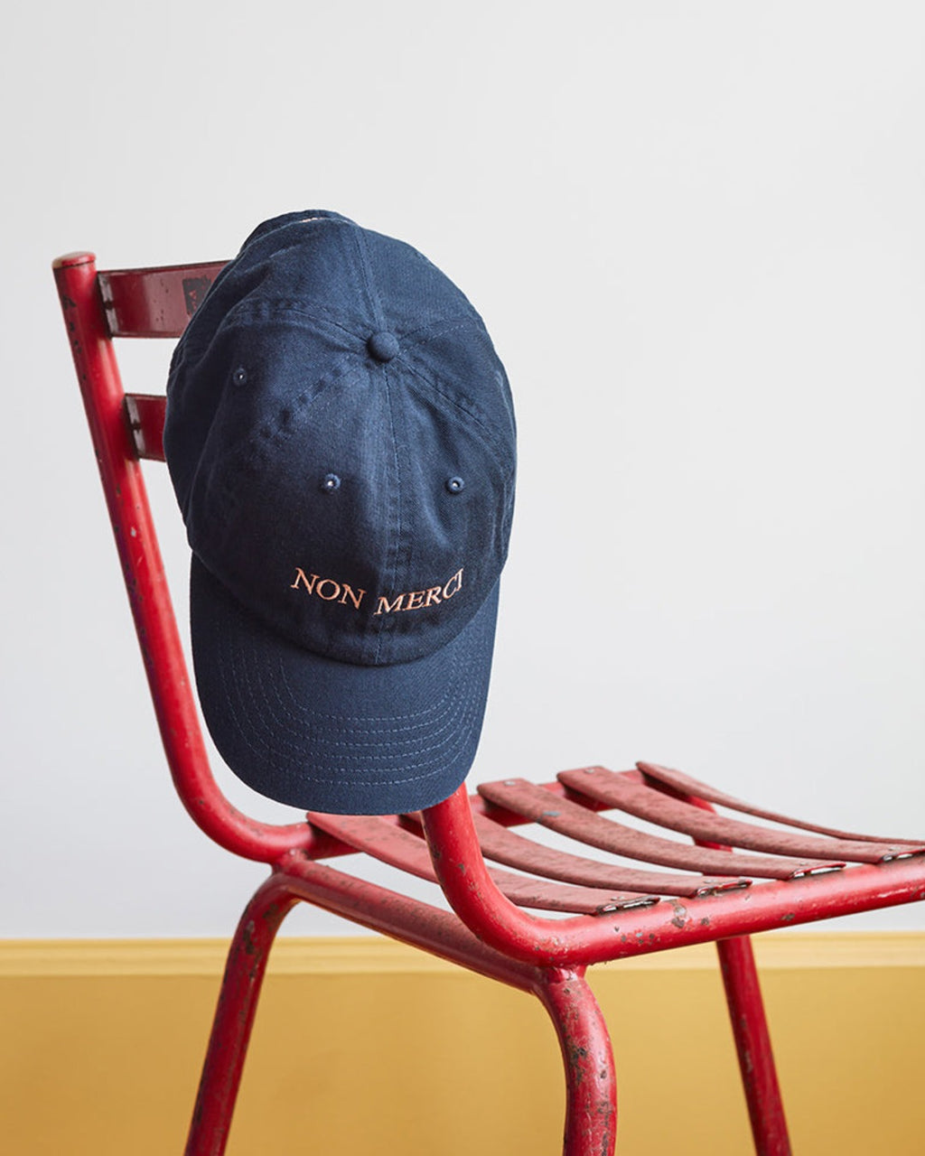 Merci - Embroidered Cap No Merci - Bleu Navy