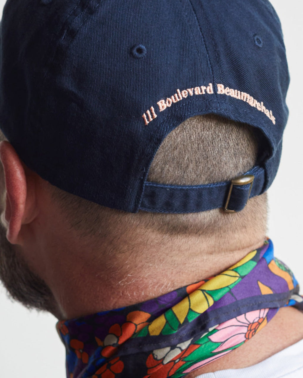 Merci - Embroidered Cap No Merci - Bleu Navy