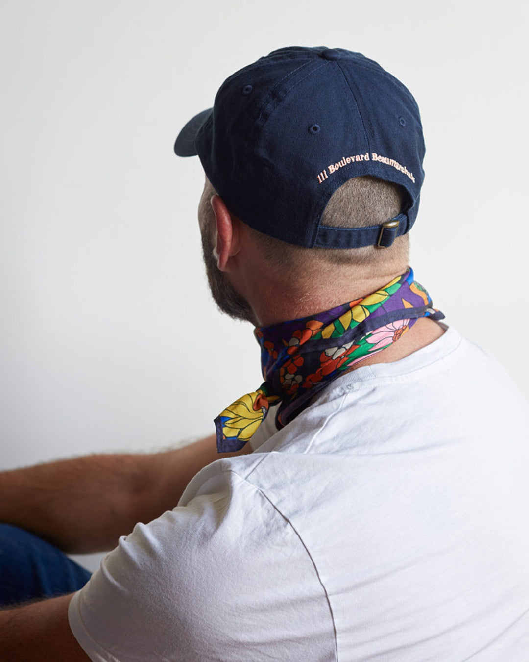 Merci - Embroidered Cap No Merci - Bleu Navy