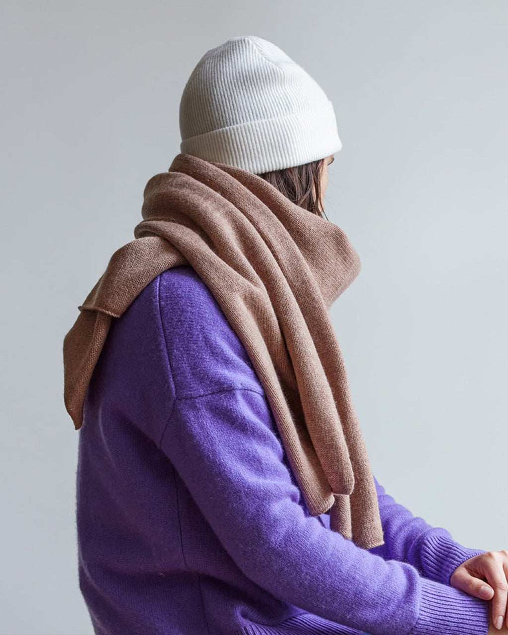 Merci - cashmere beanie - Off White