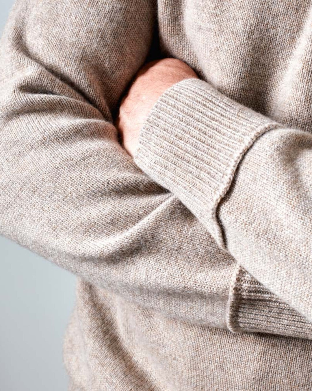 Merci - Pull Sweat Man en cachemire - Sable