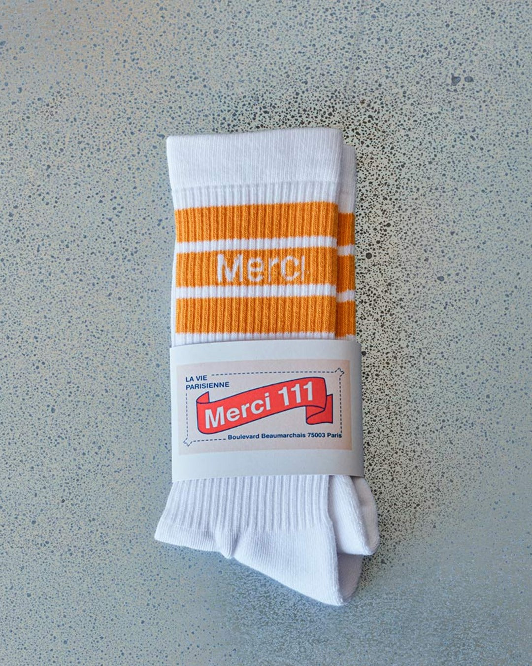 Merci - cotton socks - Yellow Cityse