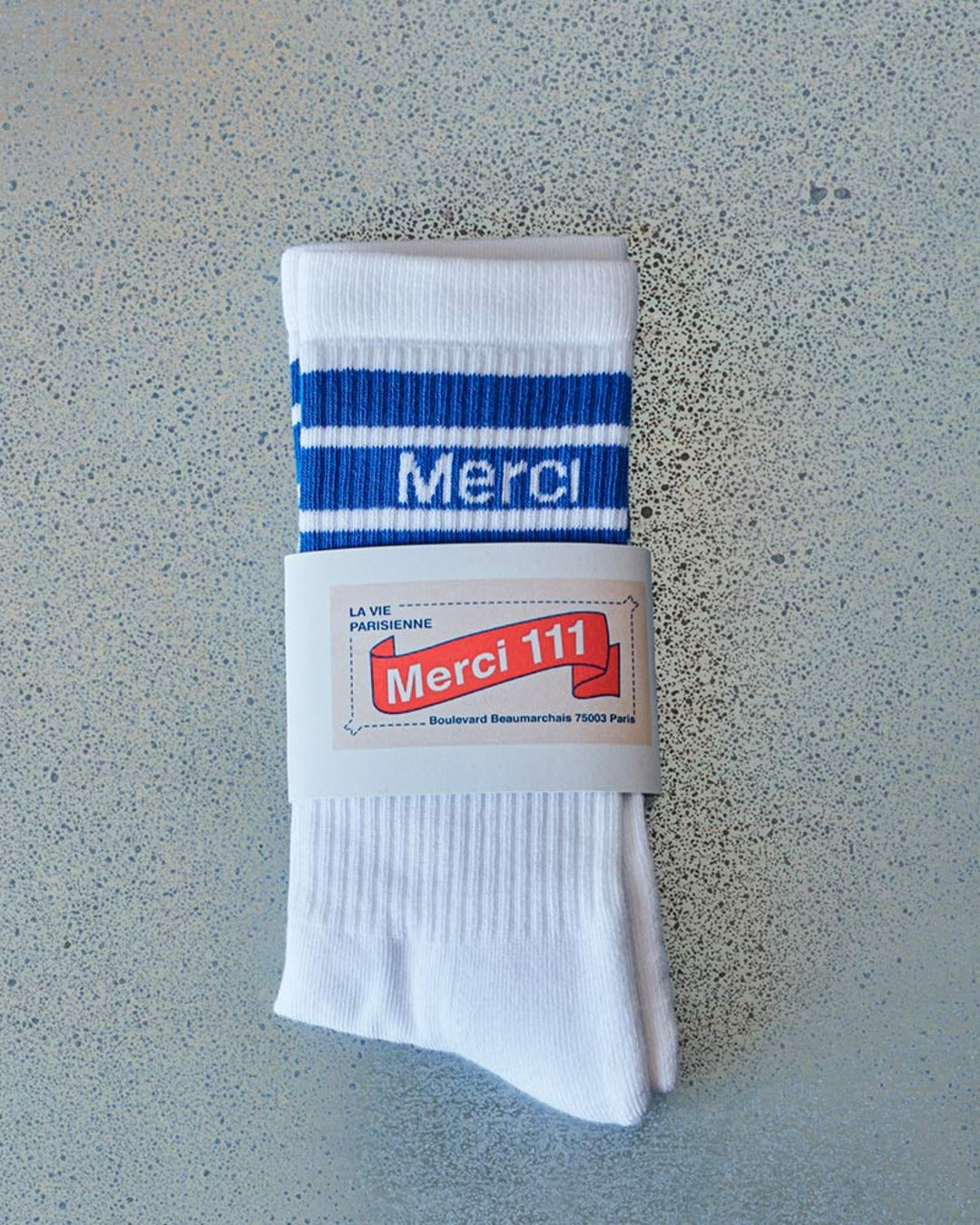 Merci - cotton socks - Matisse Blue