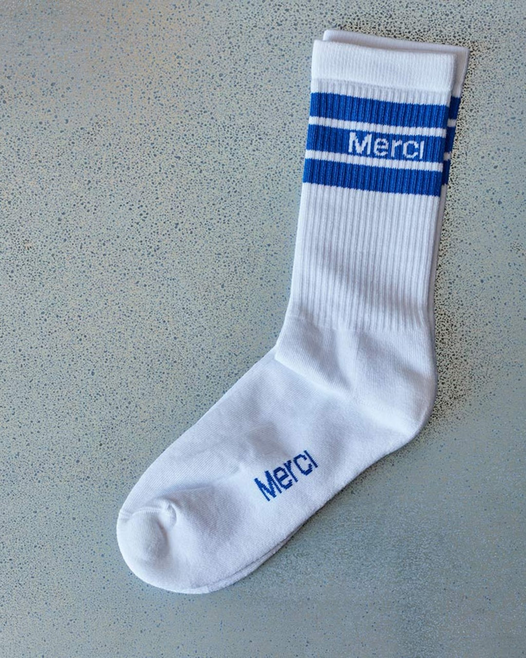Merci - Chaussettes En Coton - Bleu Matisse