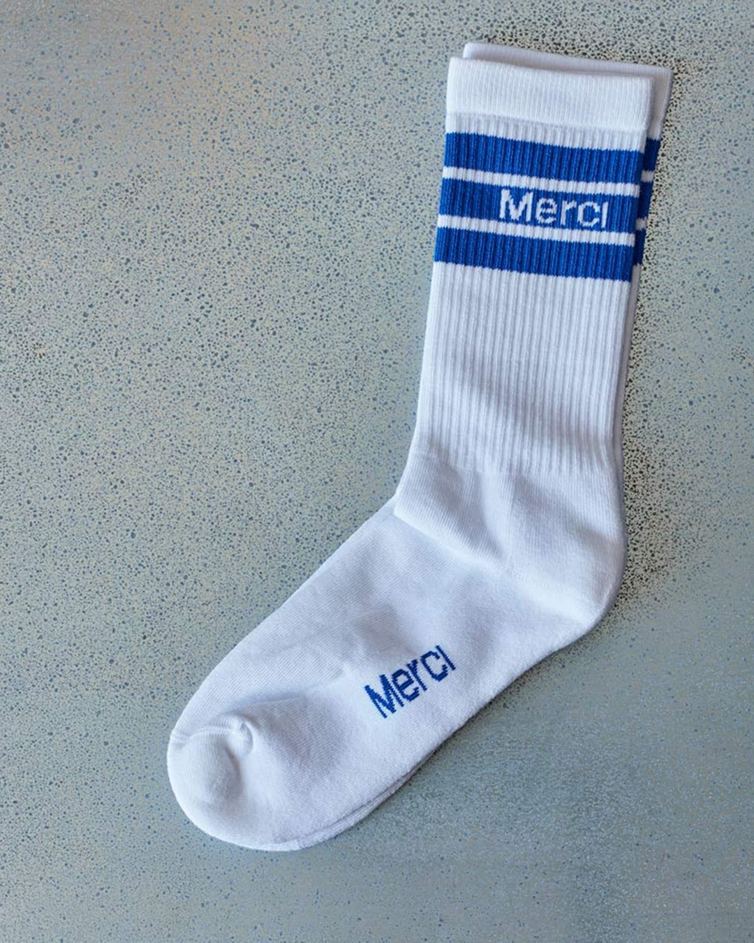 Merci - Chaussettes En Coton - Bleu Matisse