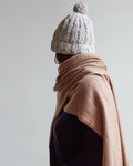 Merci - Wool Beanie - Off-White & Camel