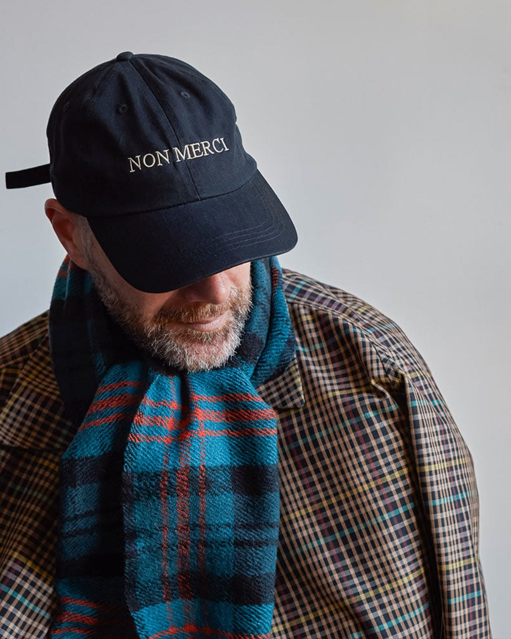 Merci - embroidered cap Non - Black