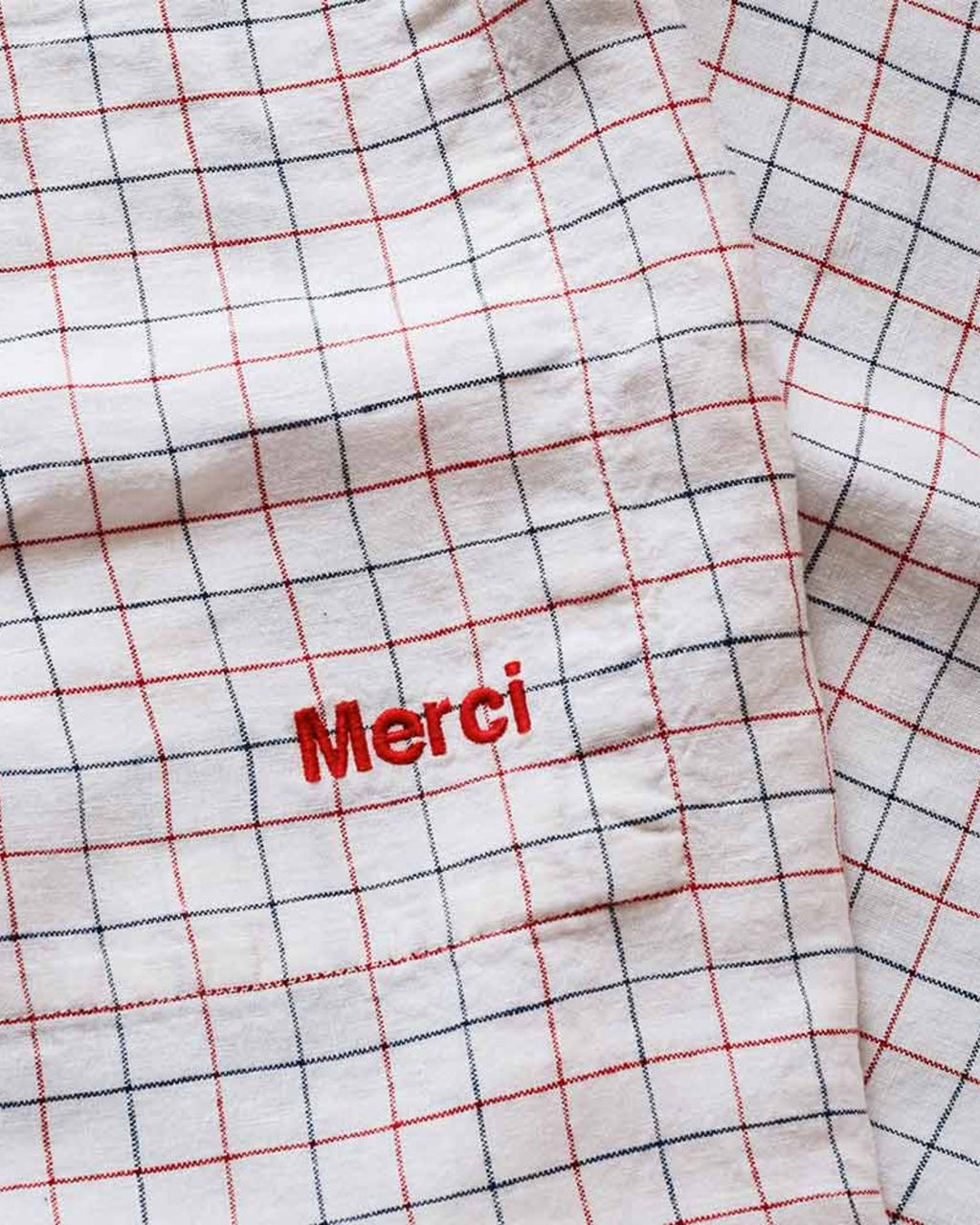 Merci - Washed linen apron - Office