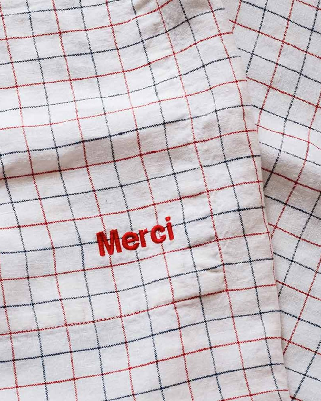 Merci - Washed linen apron - Office
