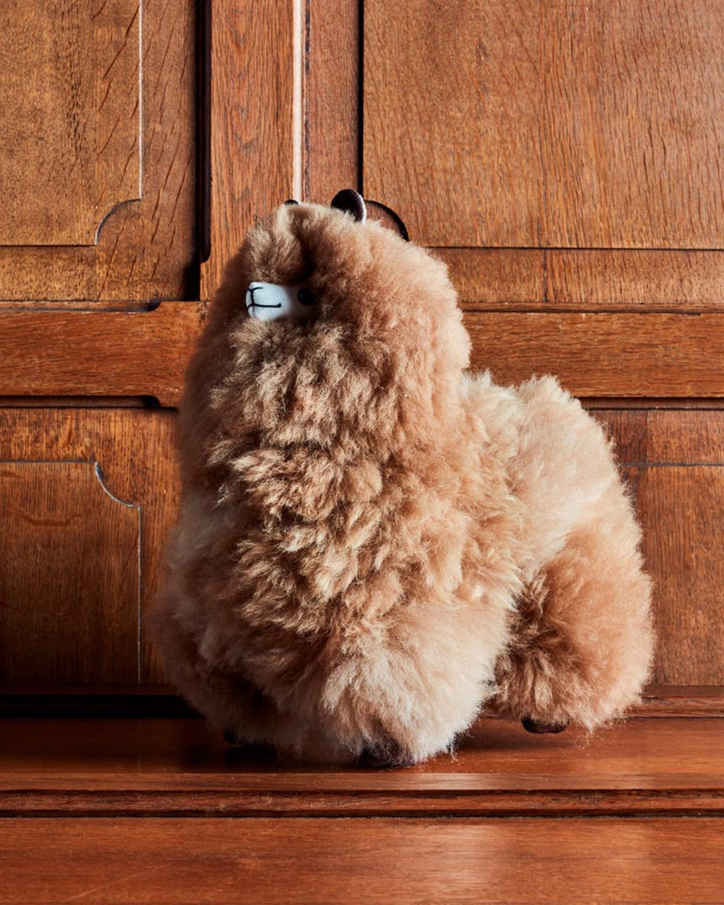 Inkari - Lama stuffed animal in alpaga wool - Sahara