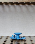 Italo Ottinetti - Aluminum candle holder - Blue