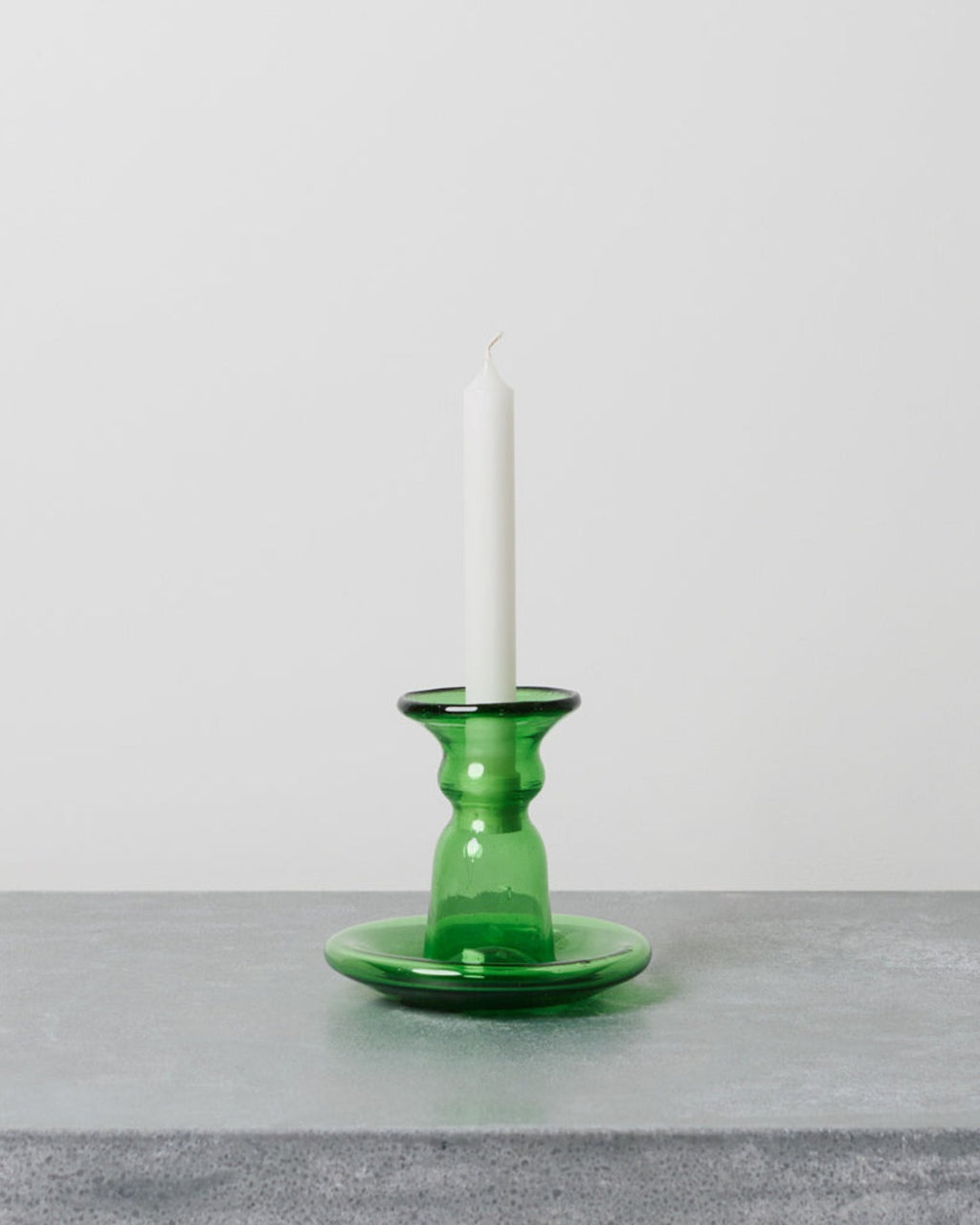 La Soufflerie - Bougeoir En Verre - Olive
