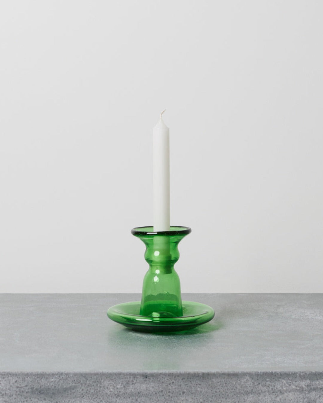 La Soufflerie - Bougeoir En Verre - Olive