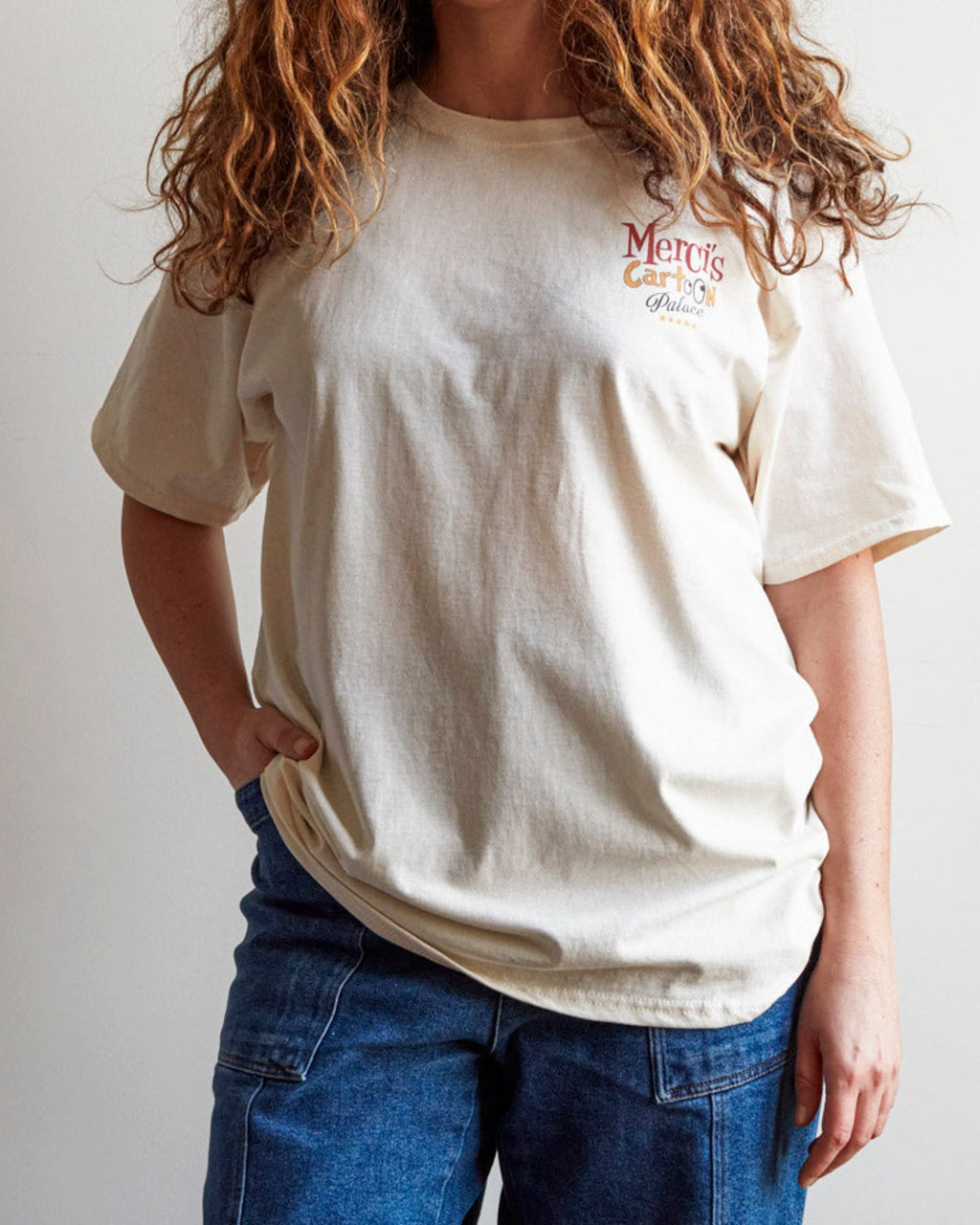 Merci - Cartoon Palace T-Shirt - Ecru