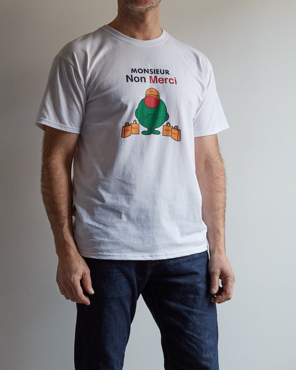 Merci - Monsieur Non Merci T-Shirt - White