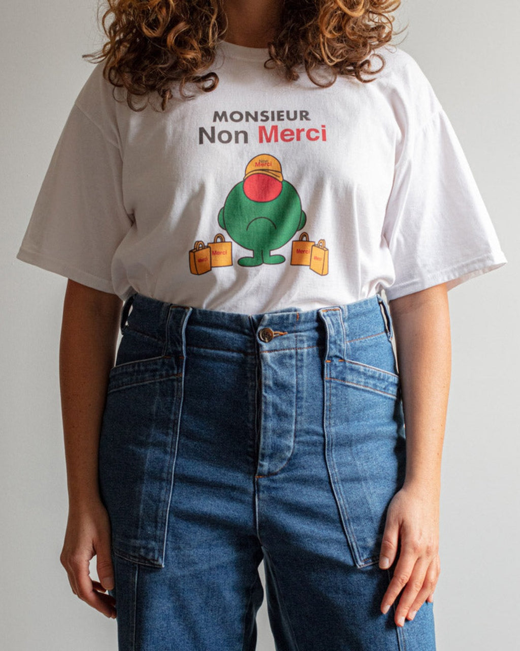 Merci - Monsieur Non Merci T-Shirt - White