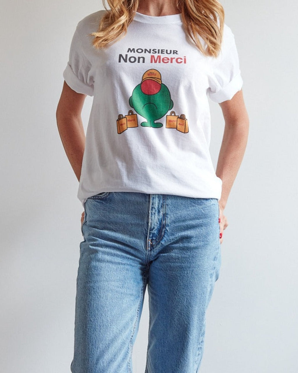 Merci - Monsieur Non Merci T-Shirt - White