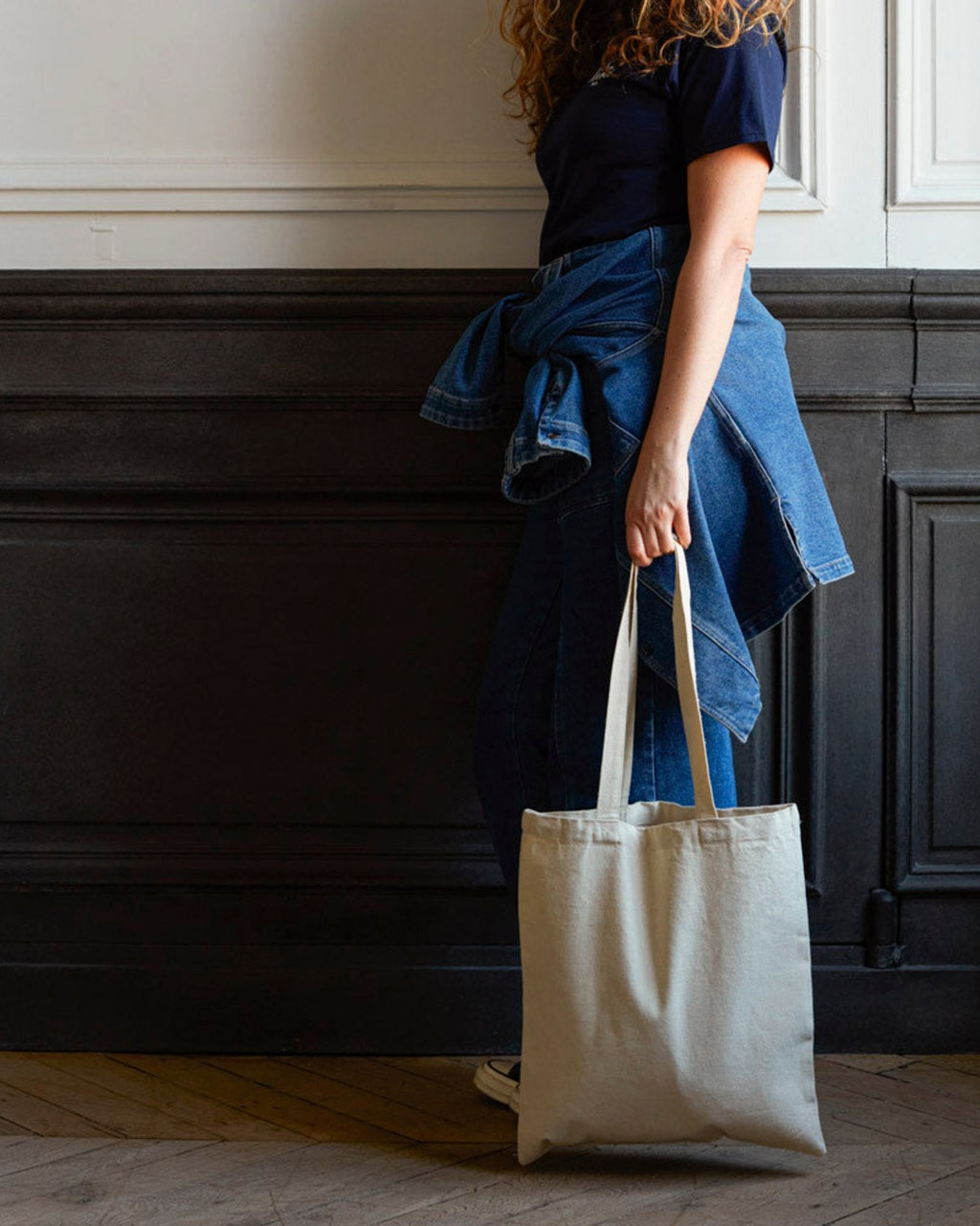 Merci - Tote bag en coton Non Merci "Rive Gauche" - Bleu