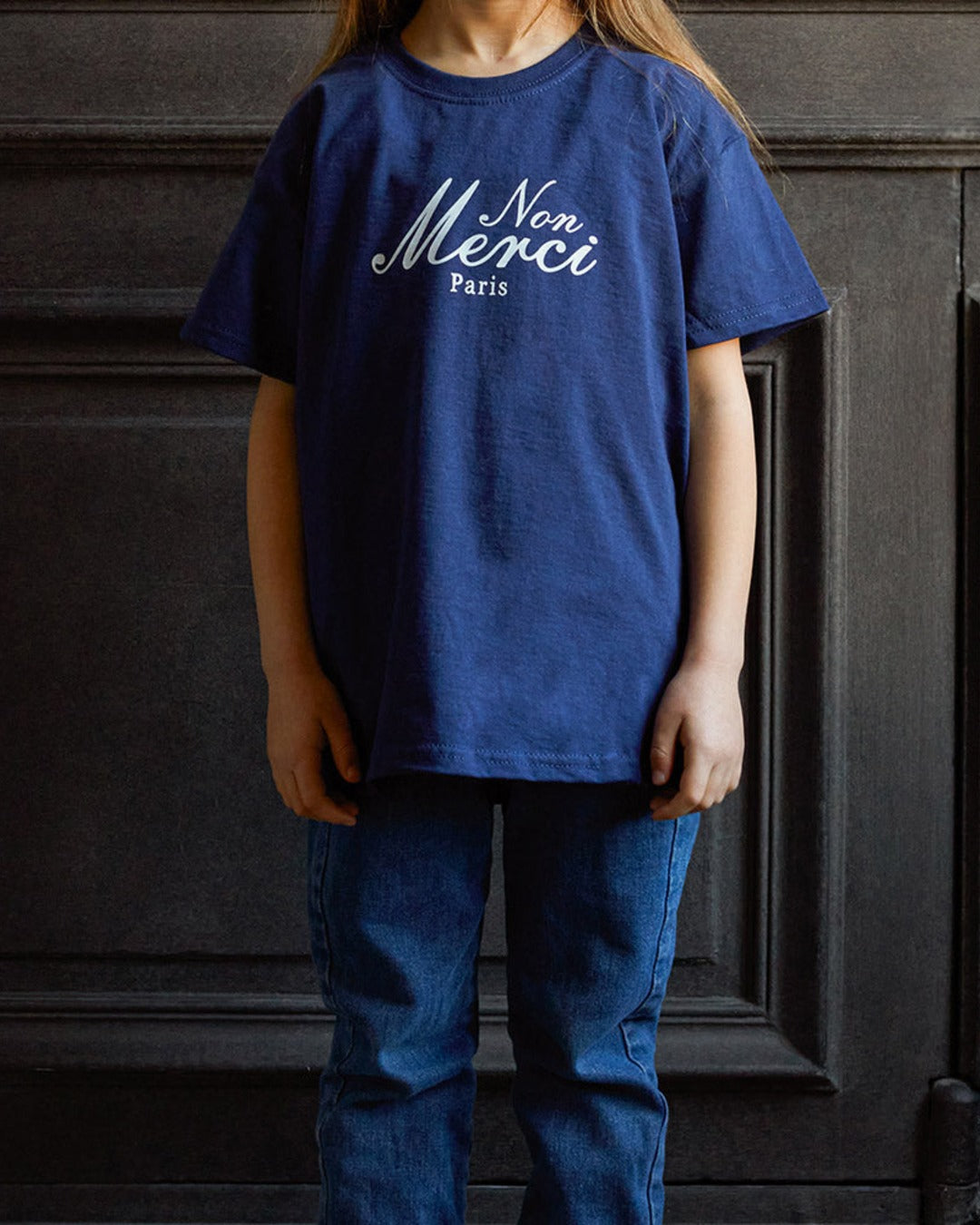 Merci - Non Merci "Left Bank" Children's T-shirt - Navy Blue