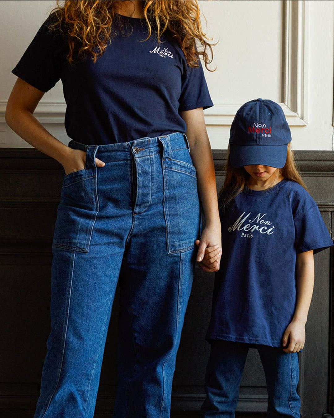 Merci - Non Merci "Left Bank" Children's T-shirt - Navy Blue