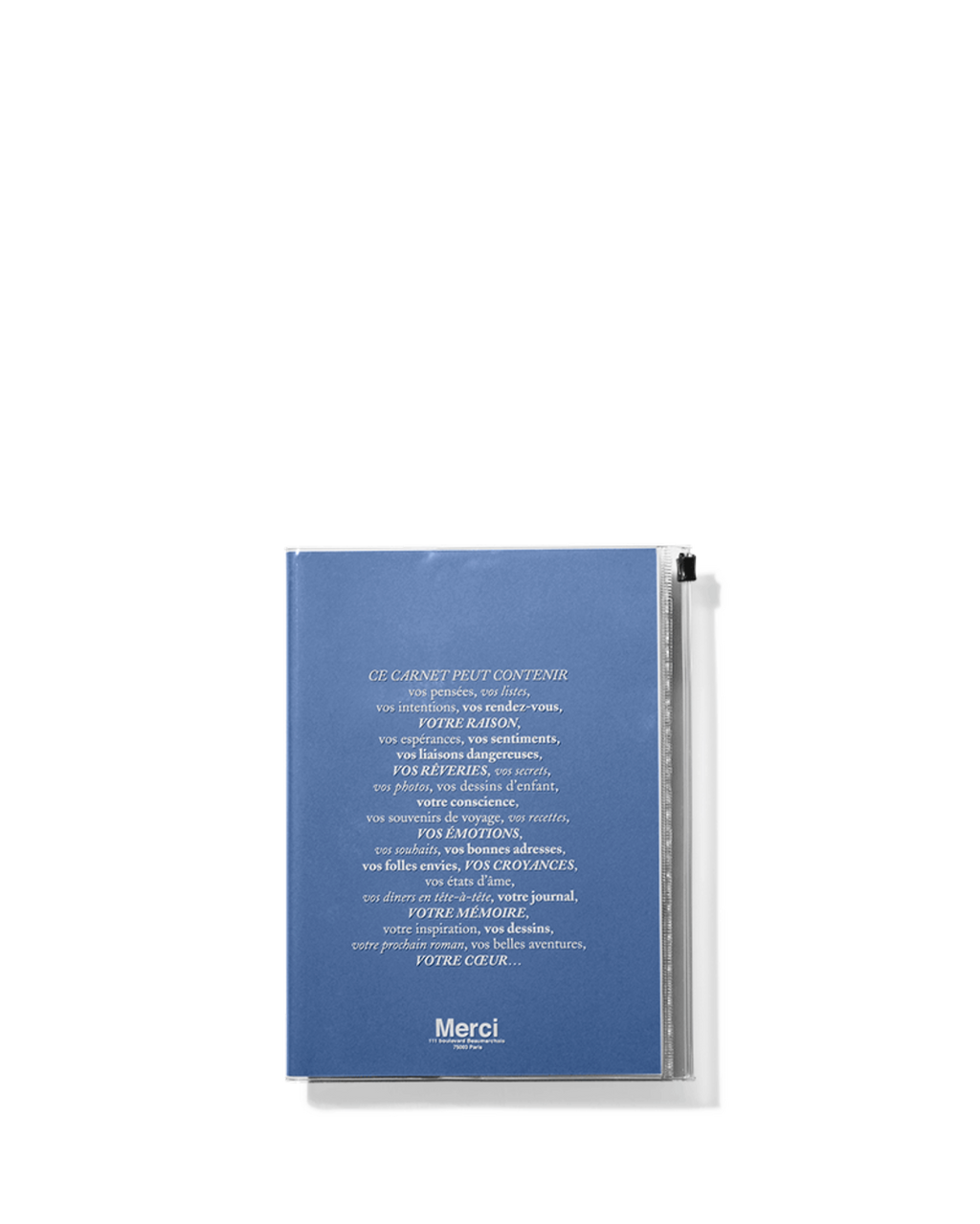 Merci x Marks - Carnet - Bleu Denim