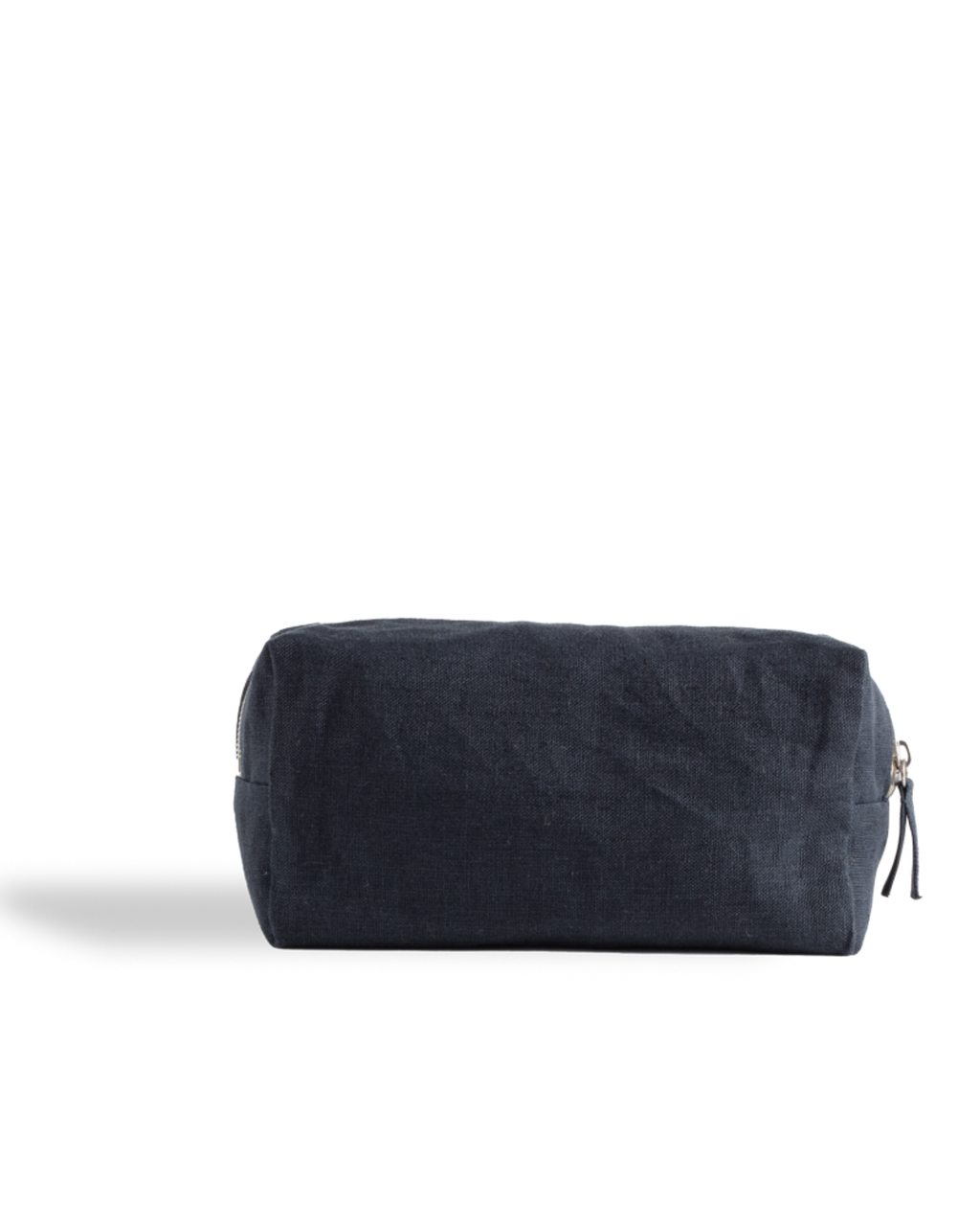 Merci - Trousse De Toilette En Lin Lavé - Bleu Encre