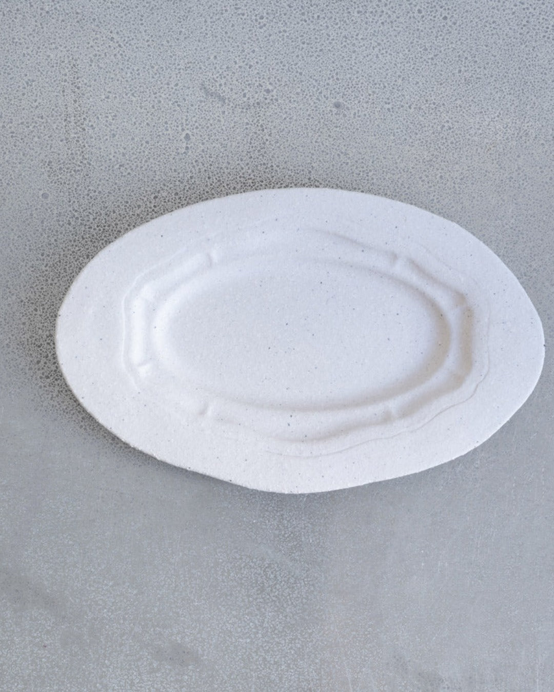 Jars Ceramistes - Réfectoire oval plate - Matte Sand