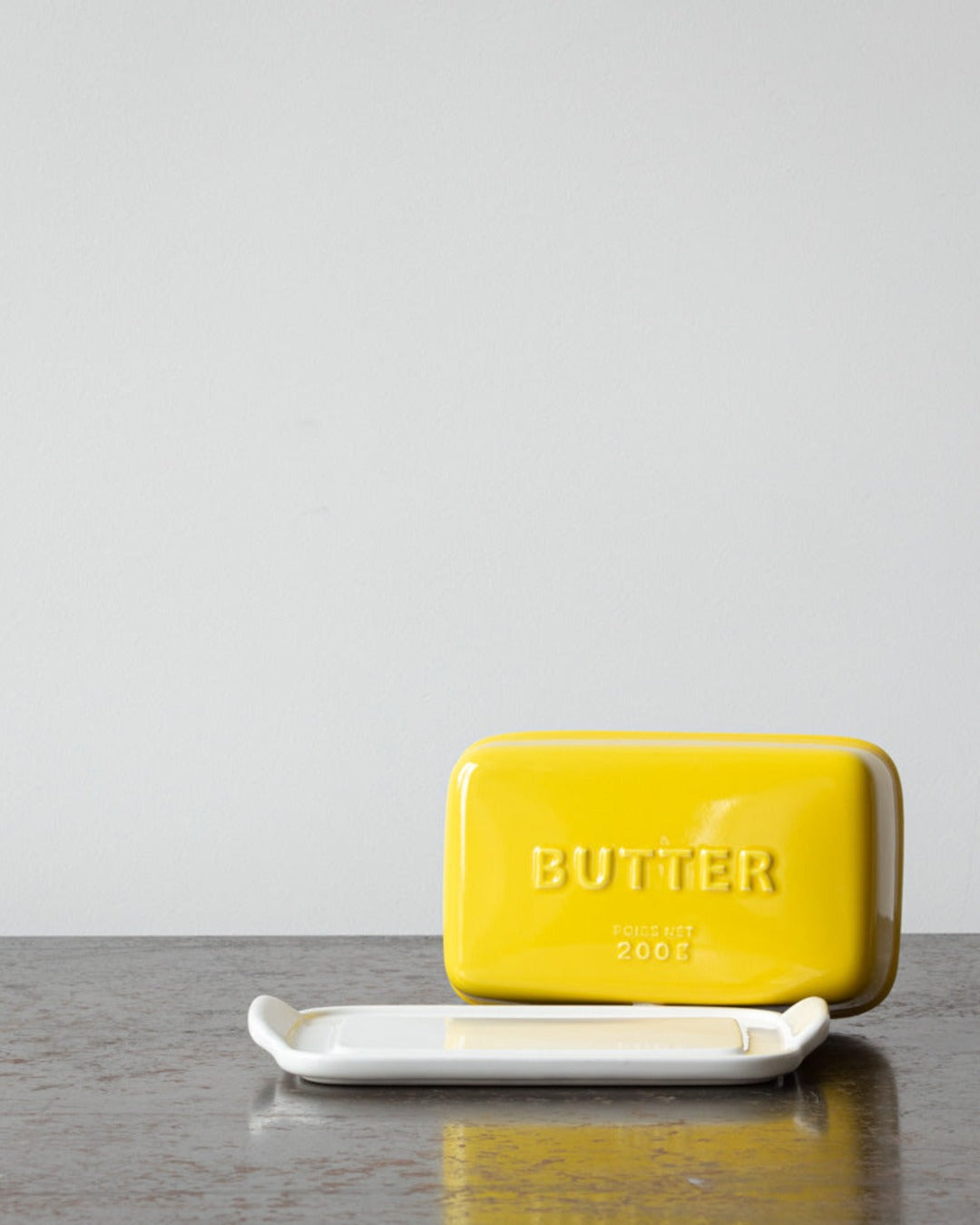 Studio M - Round butter dish - Yellow