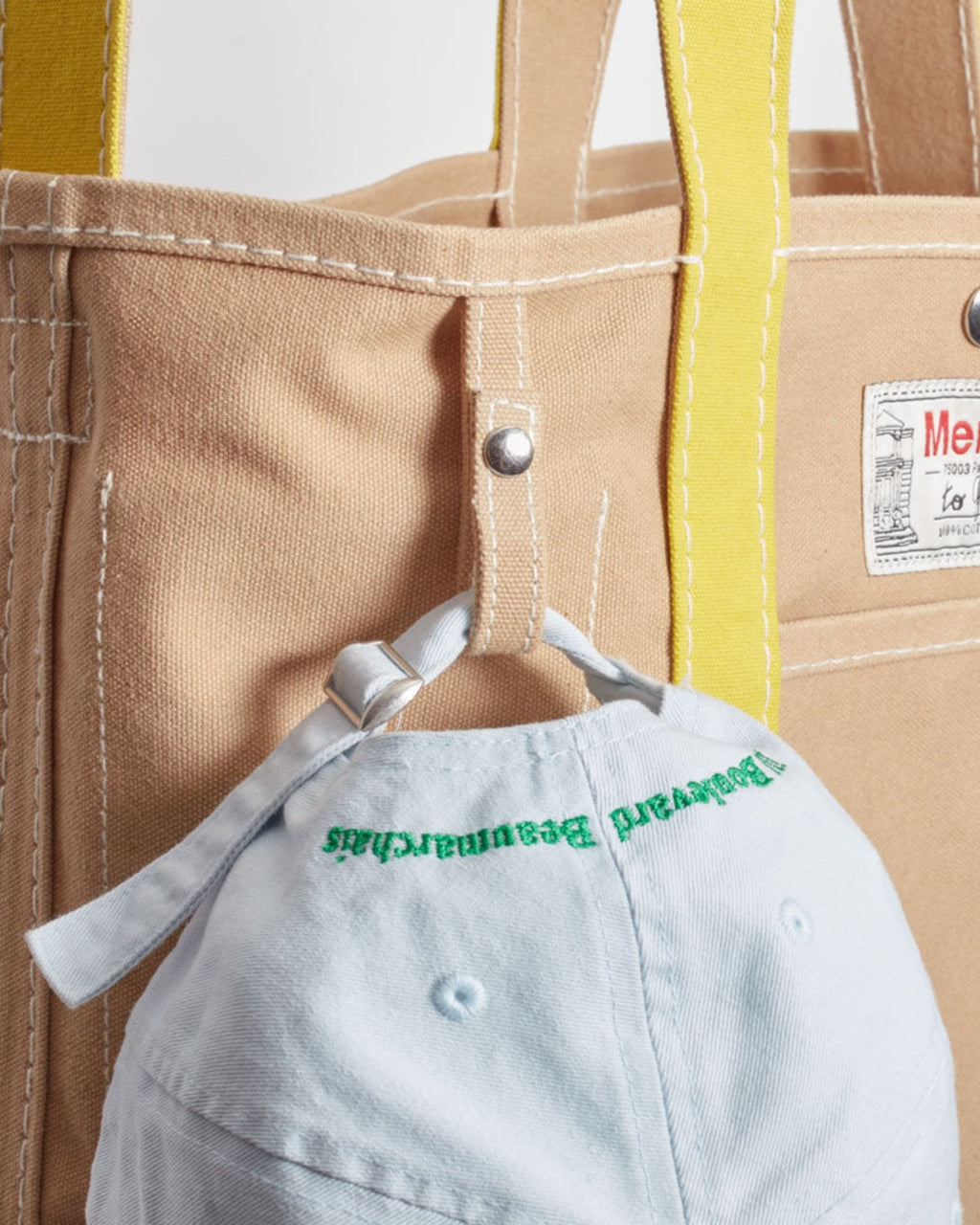 Merci - Candide shopping bag in canvas - Yellow