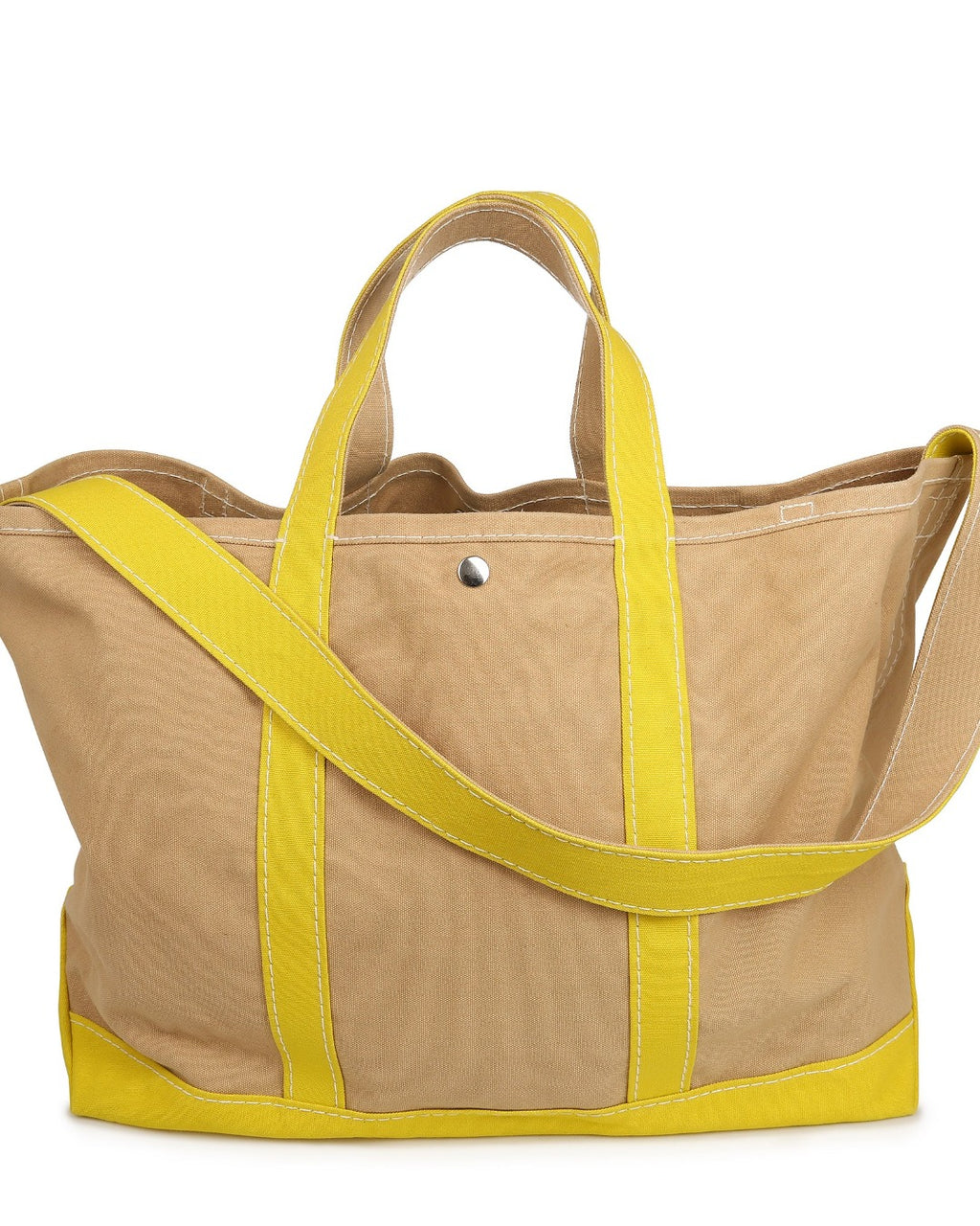 Merci - Candide shopping bag in canvas - Yellow