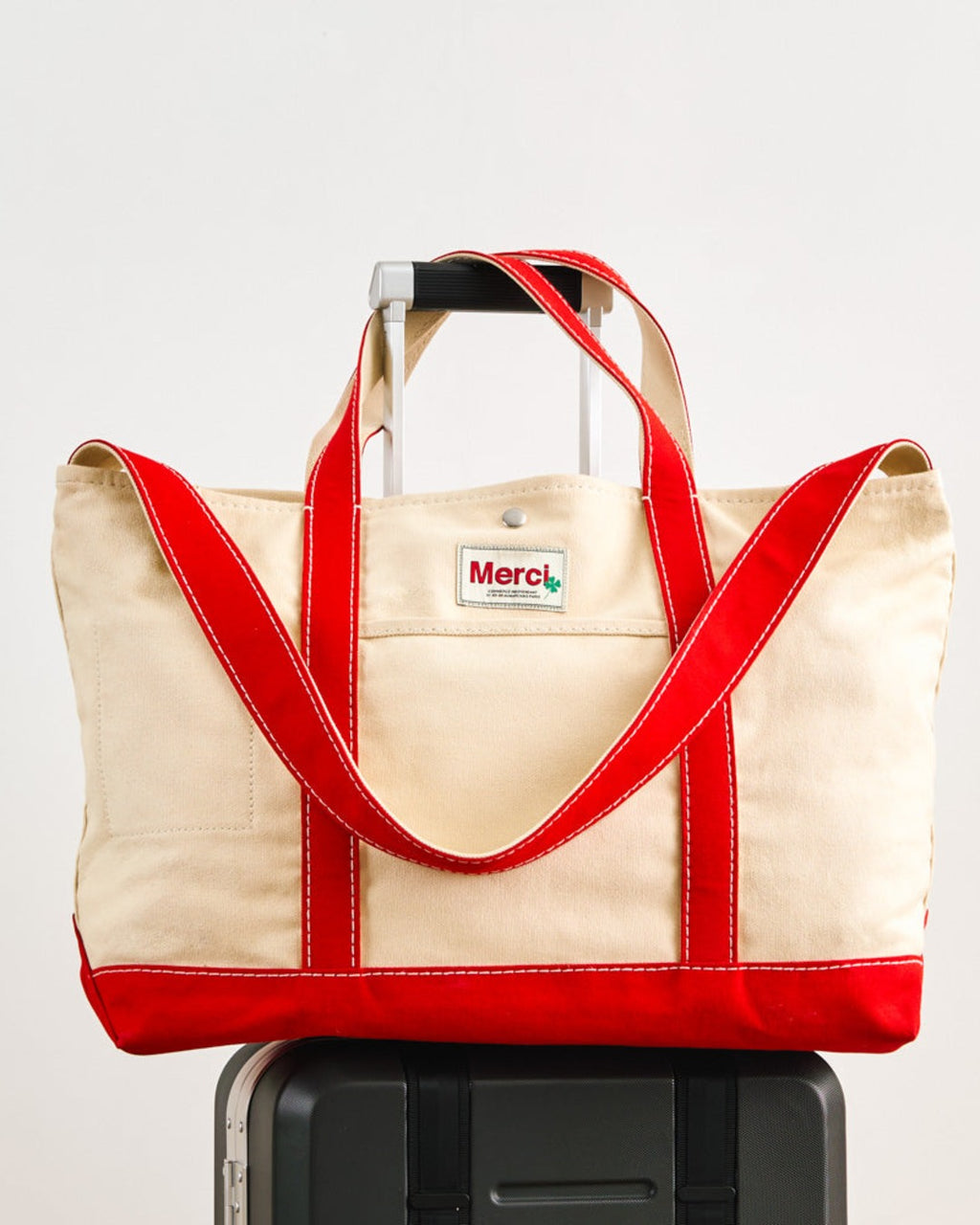 Merci - Cabas Candide En Canvas - Rouge