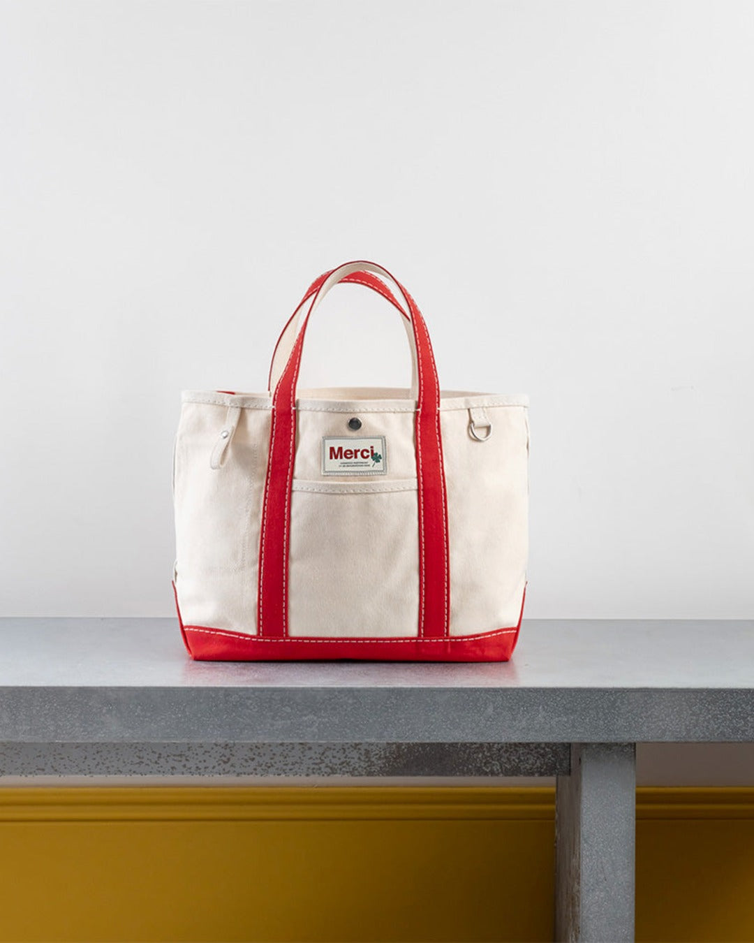 Merci - Cabas Candide En Canvas - Rouge