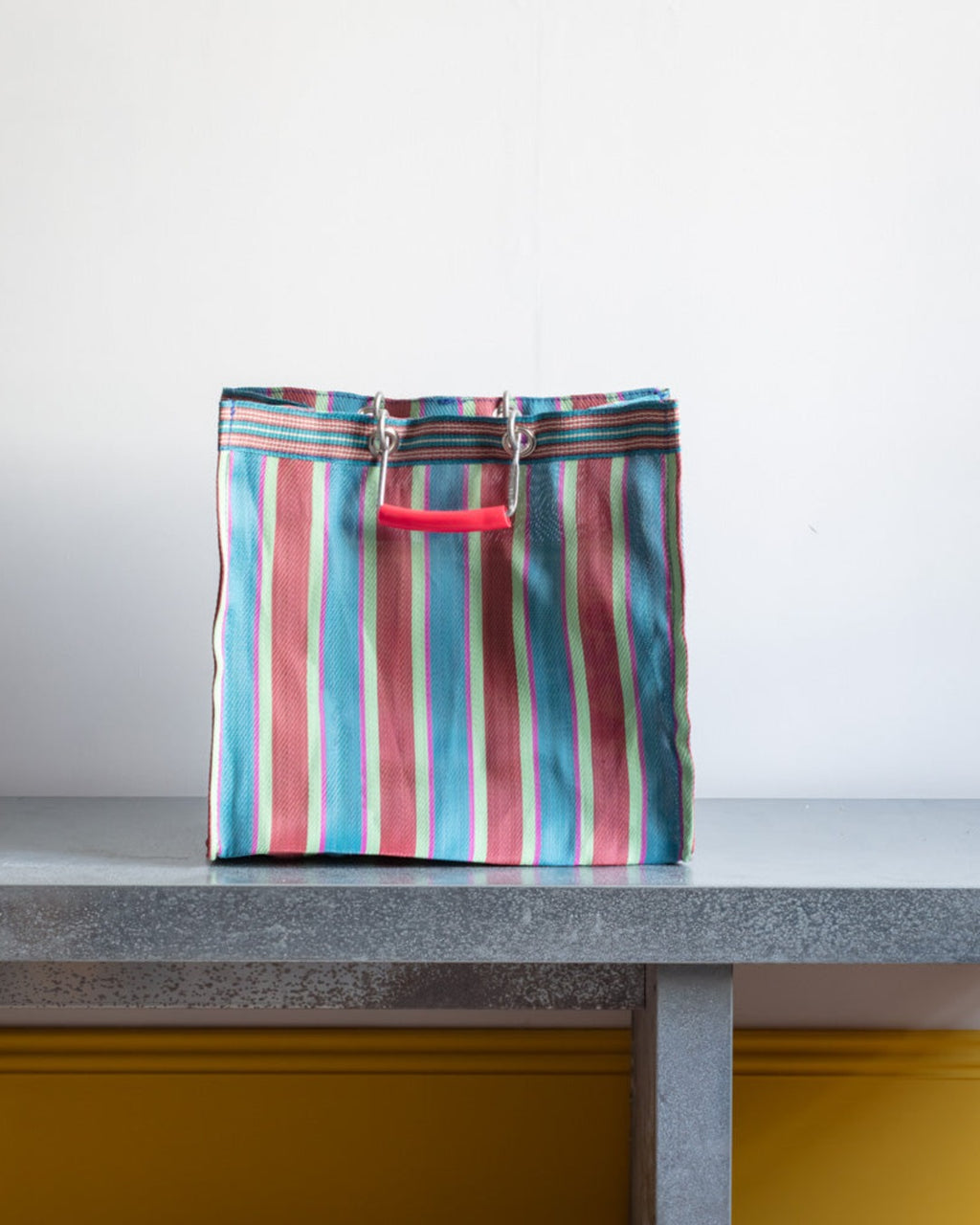 Puebco - Square basket - Red & Blue
