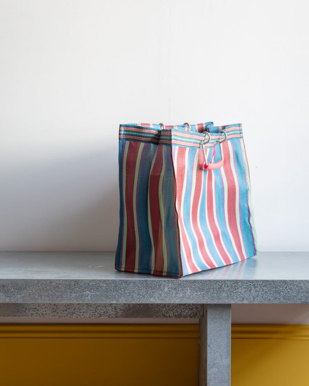 Puebco - Square basket - Red & Blue