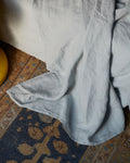 Merci - Washed linen flat sheet - Vesuvius Grey