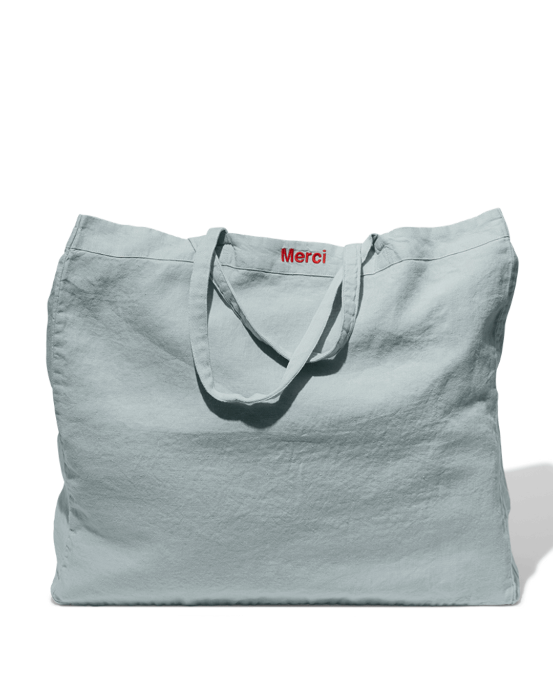 Merci - Washed linen Merci shopping bag - Vesuvius Grey