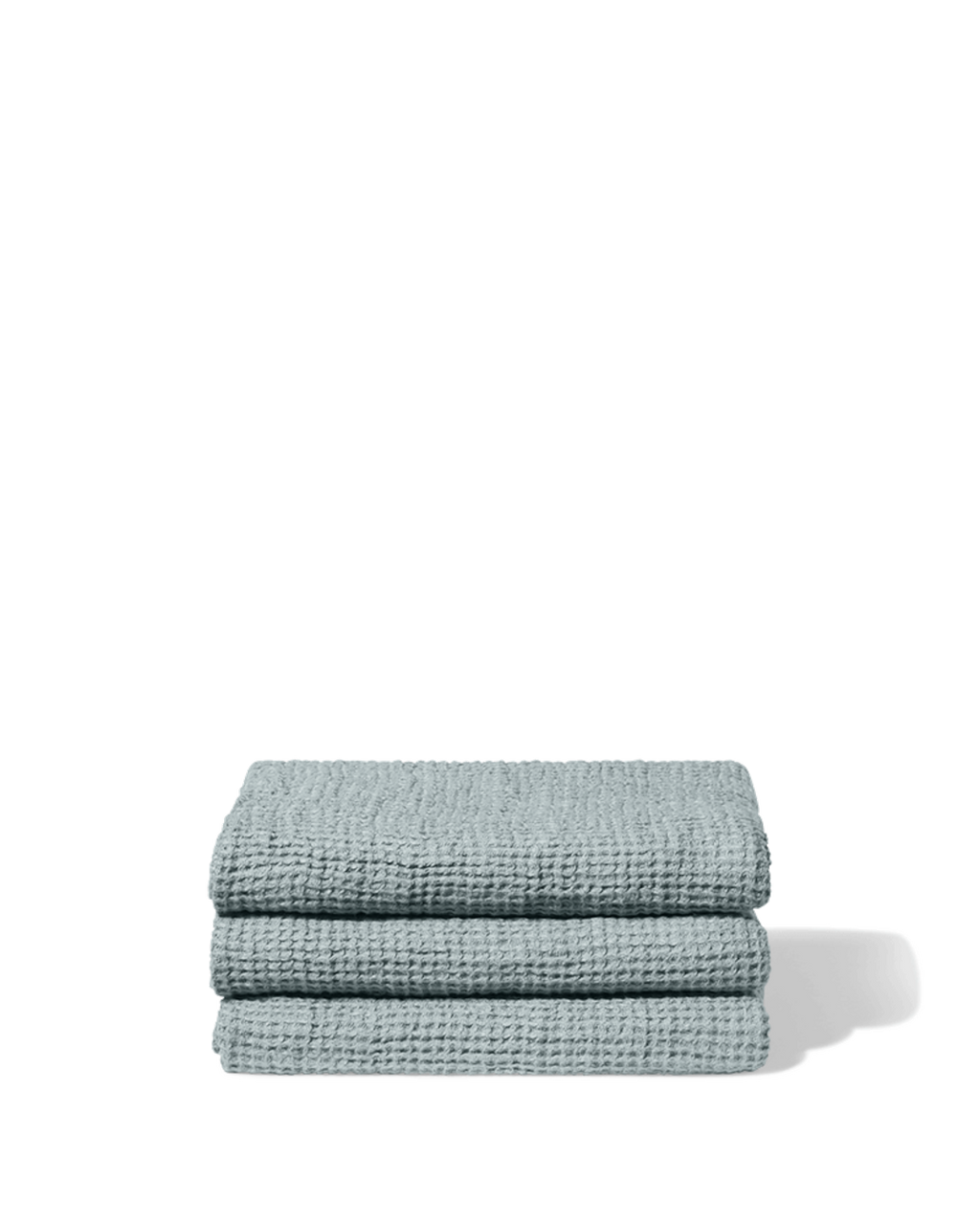 Merci - Serviette De Bain En Lin Waffle - Gris Vésuve